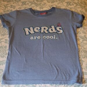 Casual Blue Short Sleeve Tee Cotton Blend